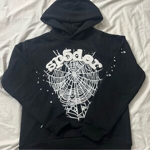Sp5der OG Web Hoodie Black